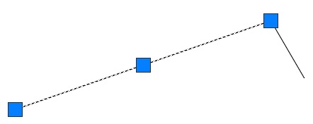 1 つの線分を選択