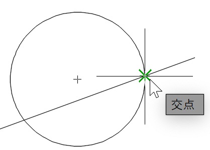 交点が認識される