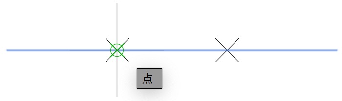 左側の点を指定