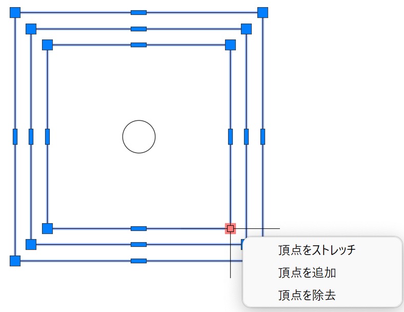 グリッドをクリック